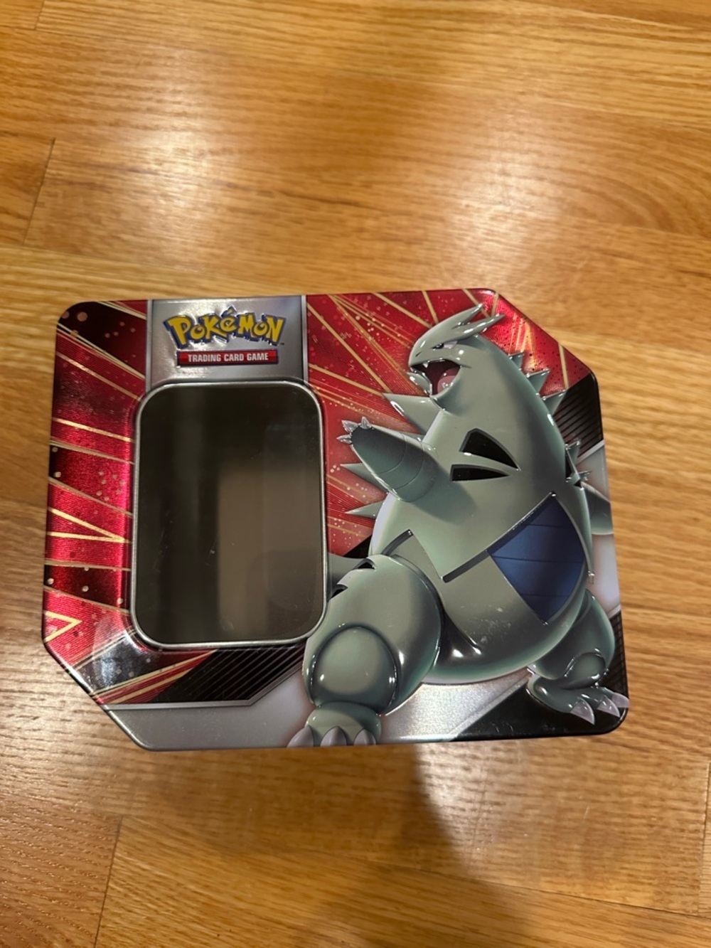 Pokemon Embossed Silver Card Tin